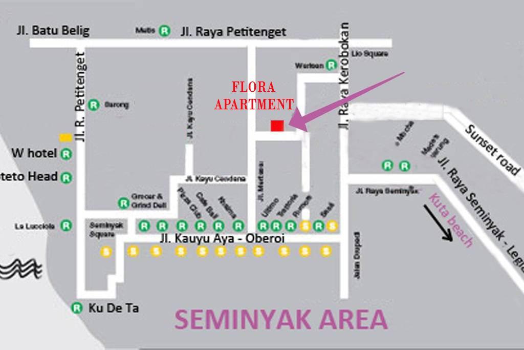 Flora Apartment Bali Seminyak Eksteriør bilde